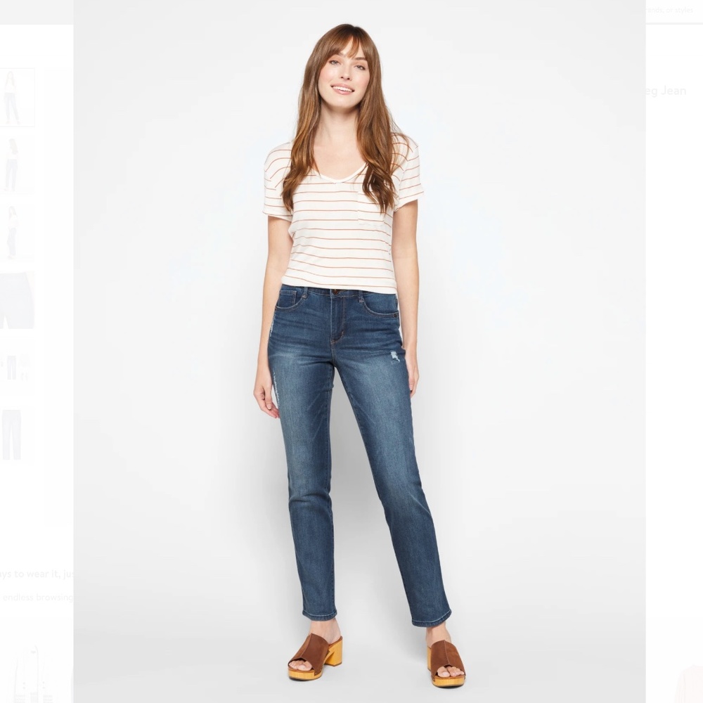 DEMOCRACY Natalie Ab Solution High Rise Straight Leg Jean